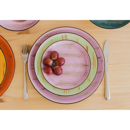 Porcelain dining Porcelain Wilmax Scratch, D = 28 cm, lilac color-3