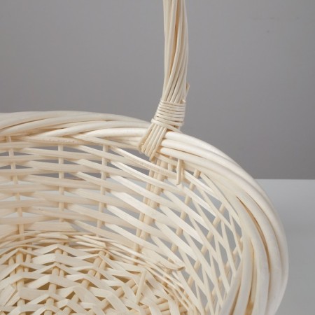 A set of baskets, 3 pcs, 36x14/39 cm, 30x12/34 cm, 23x8/25 cm, willow bleached-2
