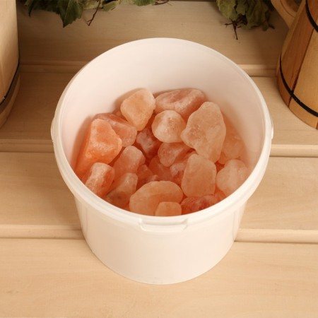 Salt Himalayan pink pebbles faction 50-100mm, 2 kg, bucket