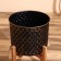 Kashpo on the stand "Hani" metal, wood (set 2 pcs), diameter 29 and 26 cm
