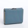 Women's wallet on the button, blue color