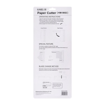 Krezak for paper roller, safe blade, cut length 310 mm, with a drawer ruler-2