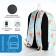 Set of a youth backpack from textiles, a shoper bag, blue color