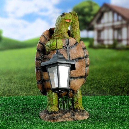Garden Light "Turtle with a Lantern" 20x18x37cm-1