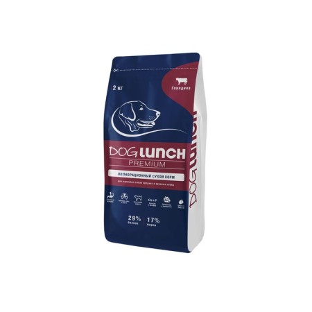 Dry food "Dog Lanch premium" for dogs, beef, 2 kg