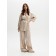 Female set (jacket, trousers) KAFTAN VELVET p. 52-54, beige