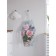 Apron kitchen with a photo print "Roses and beads", adjustable, size OS