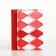 Women's wallet on the button, red color