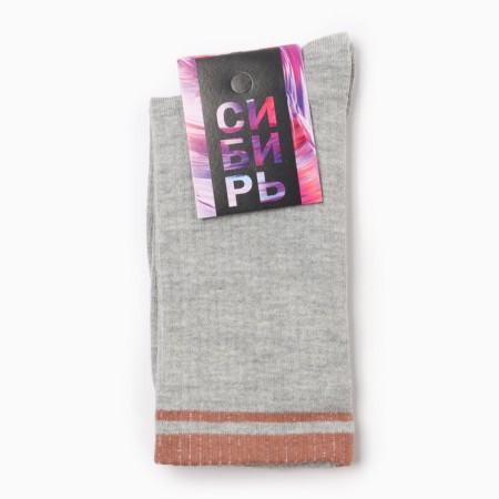 Women's socks, gray color, river 23-2