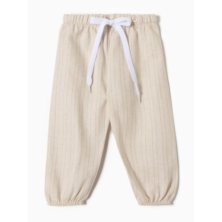 Children's pants Minaku, beige color, height 86-92 cm
