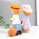 Polystone souvenir "Baby/Baby with a crop in the basket" Set 2 pcs 14x6.8x6 cm