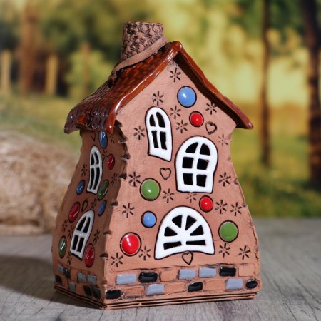 Aroma lace house "Carousel", 14 cm, handmade, mix