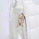 Bag Female Tout with zipper, white color