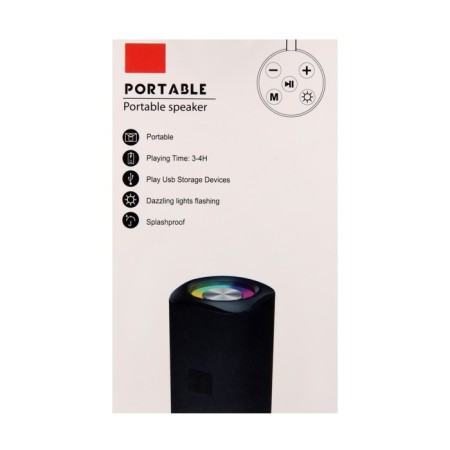 Portable column Luazon LZZ-61, 5 W, 500 mAh, backlight, Micro SD, khaki-7