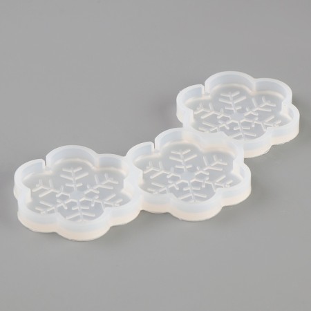 Silicone Mold "Snowflakes", universal 13 × 6 × 0.5 cm-1