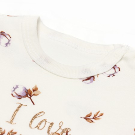 Body baby with long sleeve, white color, height 80-1