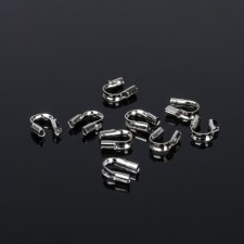 Tector for protecting the cable 5 × 4mm (set 50 pcs.), Silver color