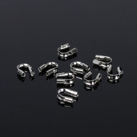 Tector for protecting the cable 5 × 4mm (set 50 pcs.), Silver color