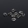 Tector for protecting the cable 5 × 4mm (set 50 pcs.), Silver color