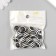 Beads for creativity plastic "Black and white striped ball" set of 15 pcs 1.4x1.4x1.4 cm 537373