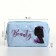 Cosmetic bag with lightning, blue color