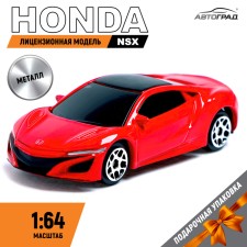 Metal machine Honda NSX, 1:64, red color