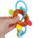 The rattle "Sweets: Donut", with elastic elements, color mix, crush me