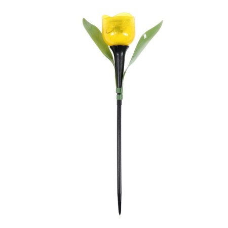 Garden lamp on the sunny battery "Yellow Tulip", 4.5 × 29 × 4.5 cm, 1 Led, glow white-3