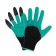Garden gloves, nylon "shrews", with latex impregnation, with claws, size 10, green, Greengo
