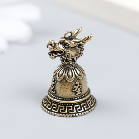 Bool of brass "Dragon Head" 2.2x2.2x3 cm