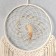 Panel wall -mounted macrame "Web with a triangle" 85x25 cm