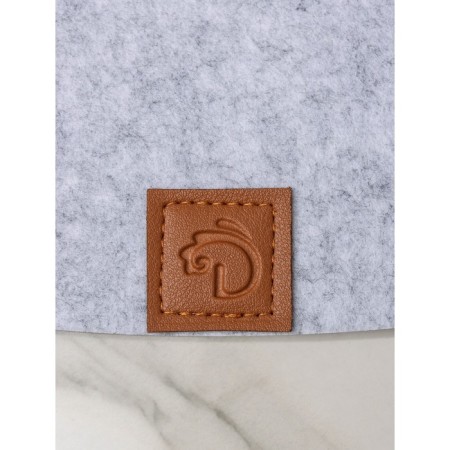 Serving napkin on the table "Gray", 33.5 × 38.4 cm, thickness 4 mm, color gray color-2