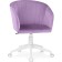 Computer chair thibault plastic/velor, white/purple 60x60x81 cm