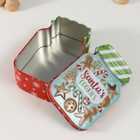 Casket Metal "Bank with cookies" Mint 15.5x10x5.5 cm-3