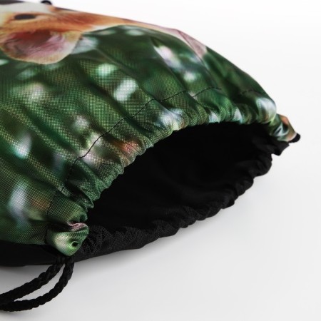 Bag for shoes on the lace, green color-2