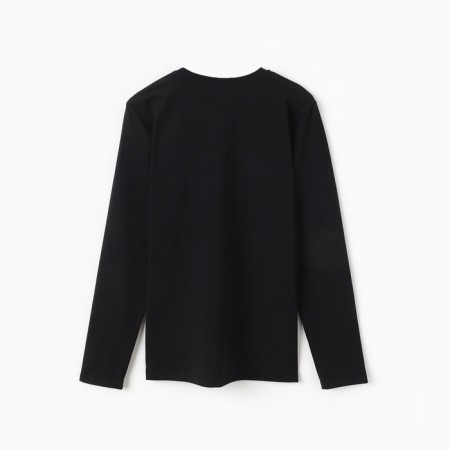 Jumper (Longsliv) Male Minaku: Basic Line Man Black Color, size 44-8