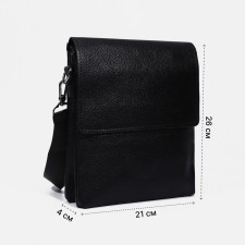 Male bag, black color