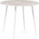 Wooden abylin table marble light gray/white matte metal 90x90x76 cm