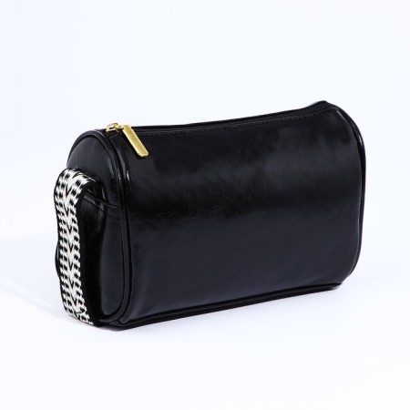Bag Cross-Bodi with a zipper, black color-2