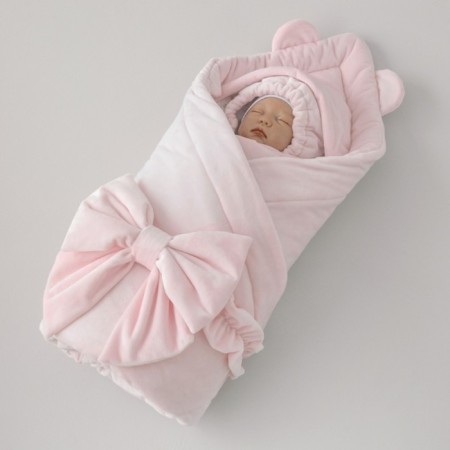 Set for discharge Winter Kinderlitto "Bear", 5 items, height 56-62 cm, light pink color-4