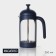 Teapot Hot French - Magistro press "Helsinki", 350 ml, glass, dark blue color