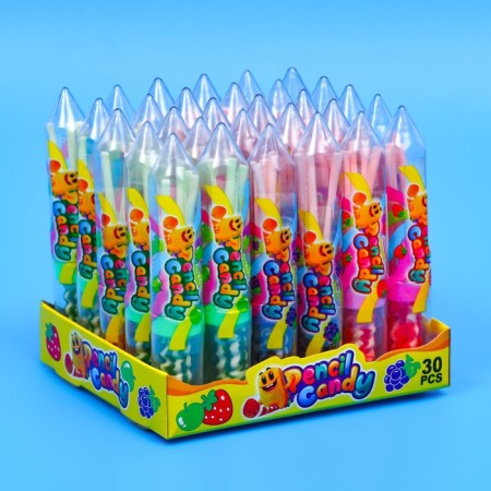 Caramel "pen" with sour powder, 7 g +- 1 g