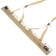 Reins No. 2, narrow, small stars, brown/white color