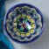 PIALA RISTAN CIRAMICA "Flowers", 8.5 cm, small cognac, mix