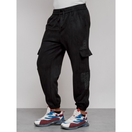 Joggers are sports male, size 56, black color-5