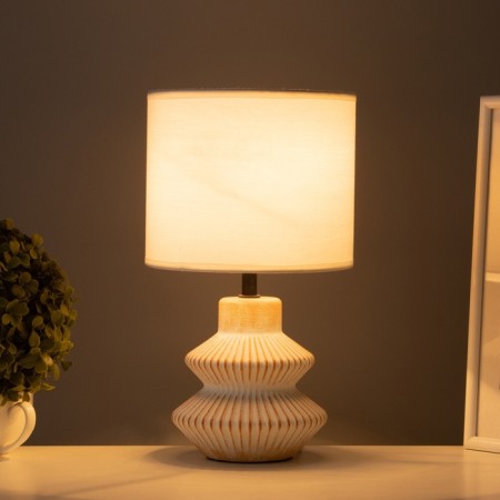 Table lamp "CRIM" 1x40W E14 beige/orange 18x18x29cm-1