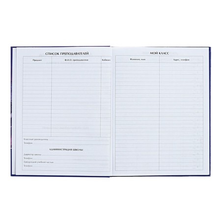 Universal diary for grades 1-11 Iceberg in the Ocean, hard cover, glossy lamination, 40 sheets-4