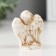 Souvenir Polystone "Angelka sits on flowers" MIX 3x4x4.5 cm