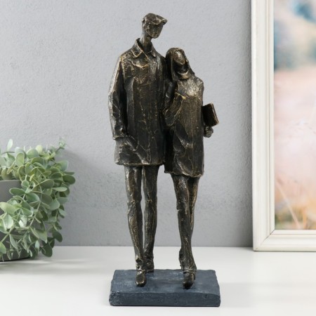 Souvenir Polystone "Young couple" for metal 13.4x11.8x34 cm