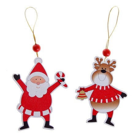 New Year's Suspension "Fun friends", gold thread, mix-1
